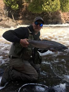 Wading for Trout in Lake Superior Tributaries